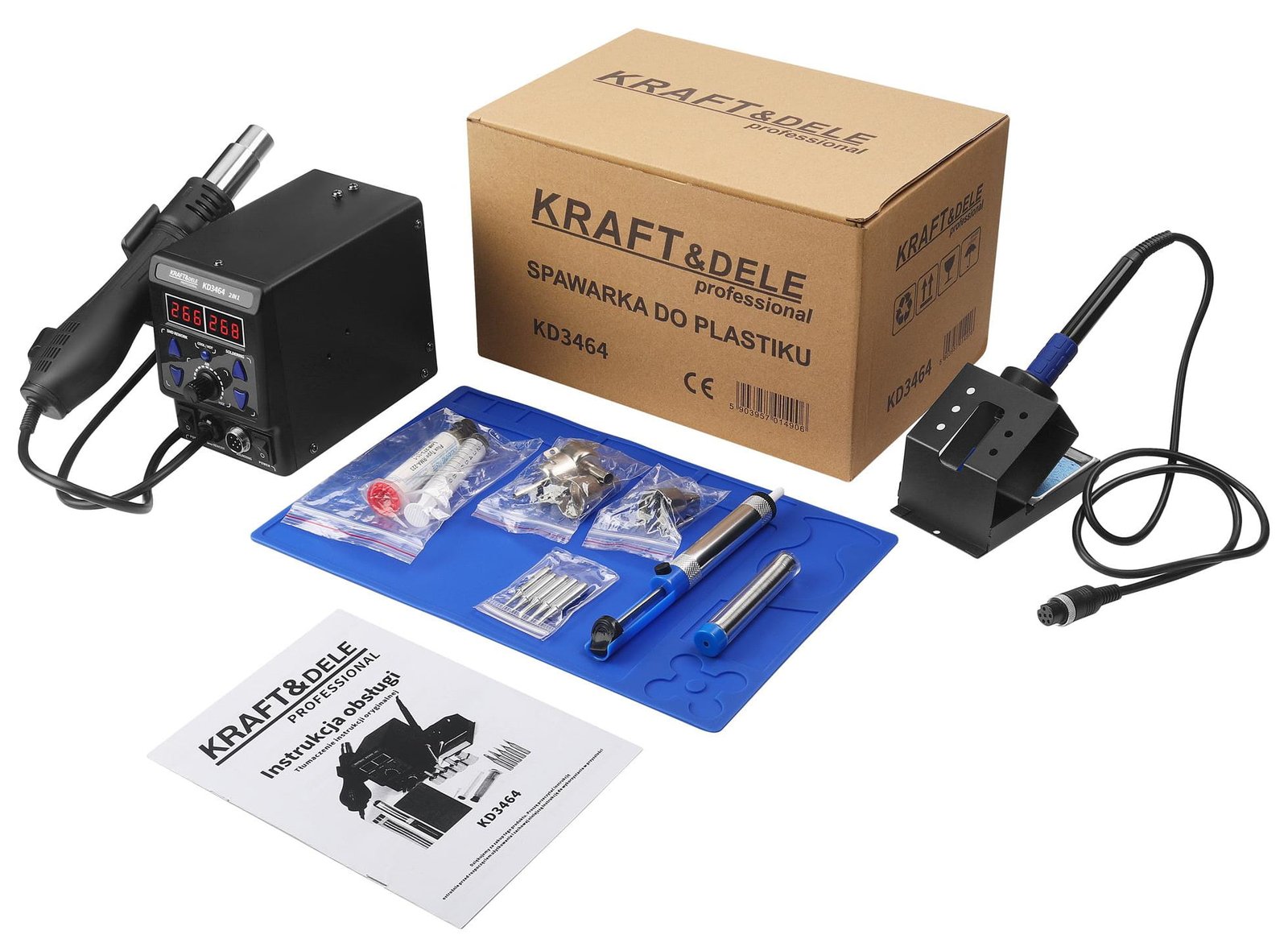 Plastikų suvirinimo aparatas / litavimo stotelė KD3464 - Sodrinta.lt