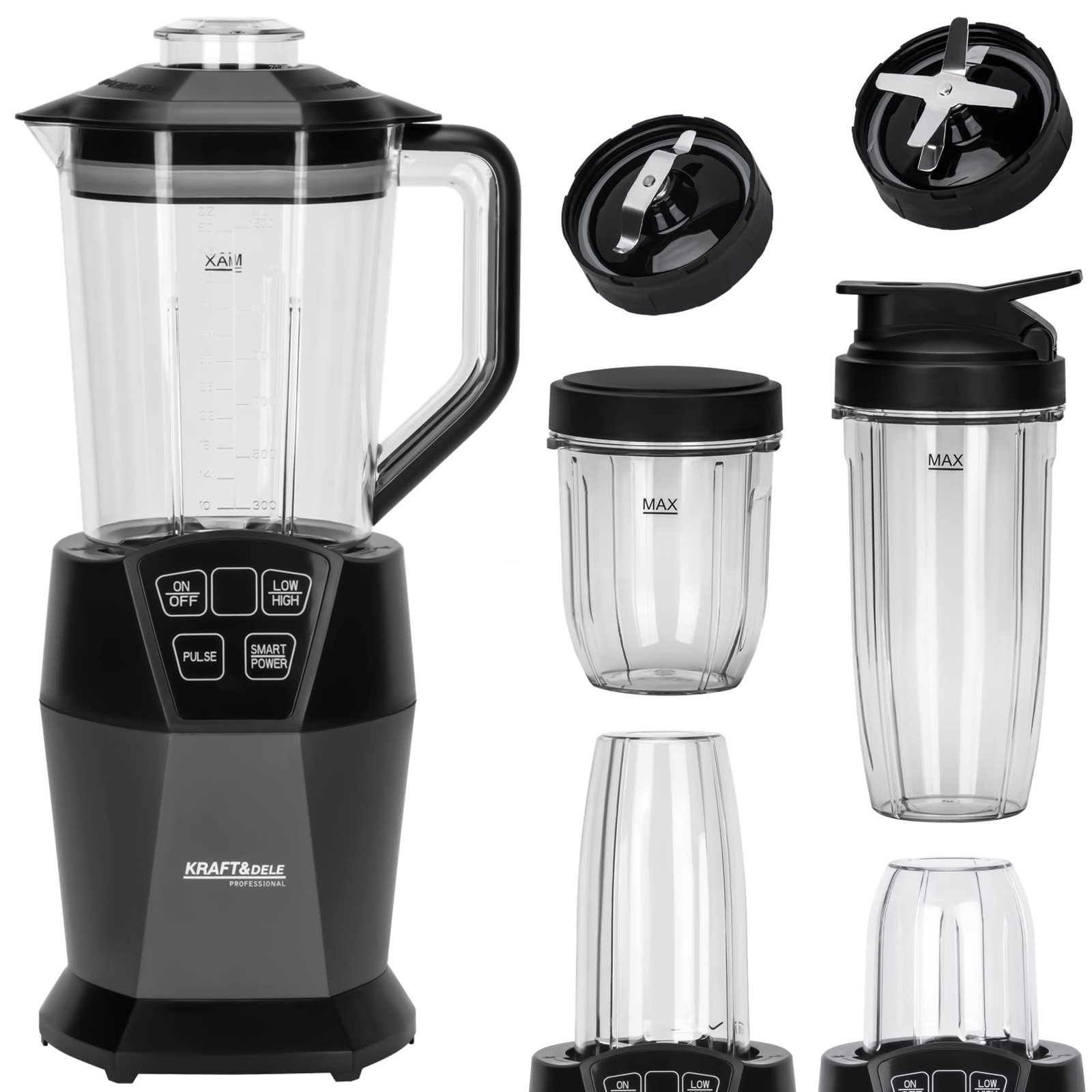 Stacionarus blenderis 1500 ml + 800 ml + 400 ml 1850W KD4149 - Sodrinta.lt