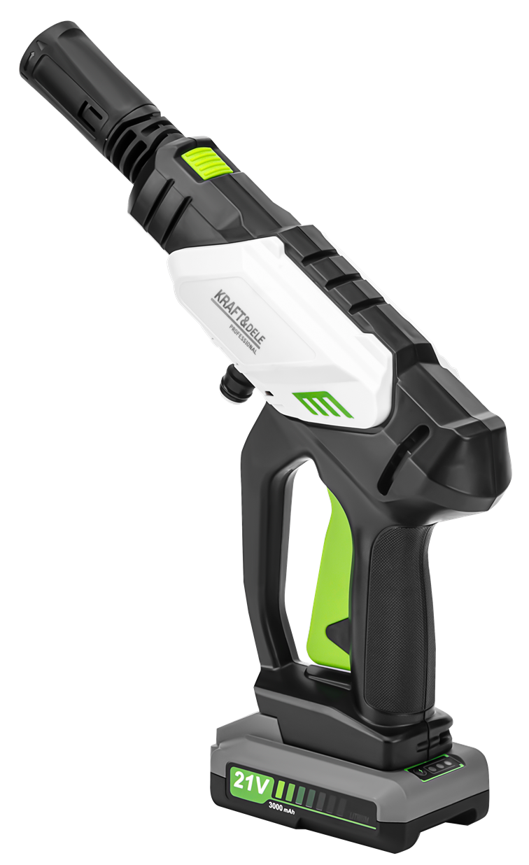 AKUMULIATORINĖ AUKŠTO SLĖGIO PLOVYKLA 300W 21V 3Ah KD5374 - Sodrinta.lt