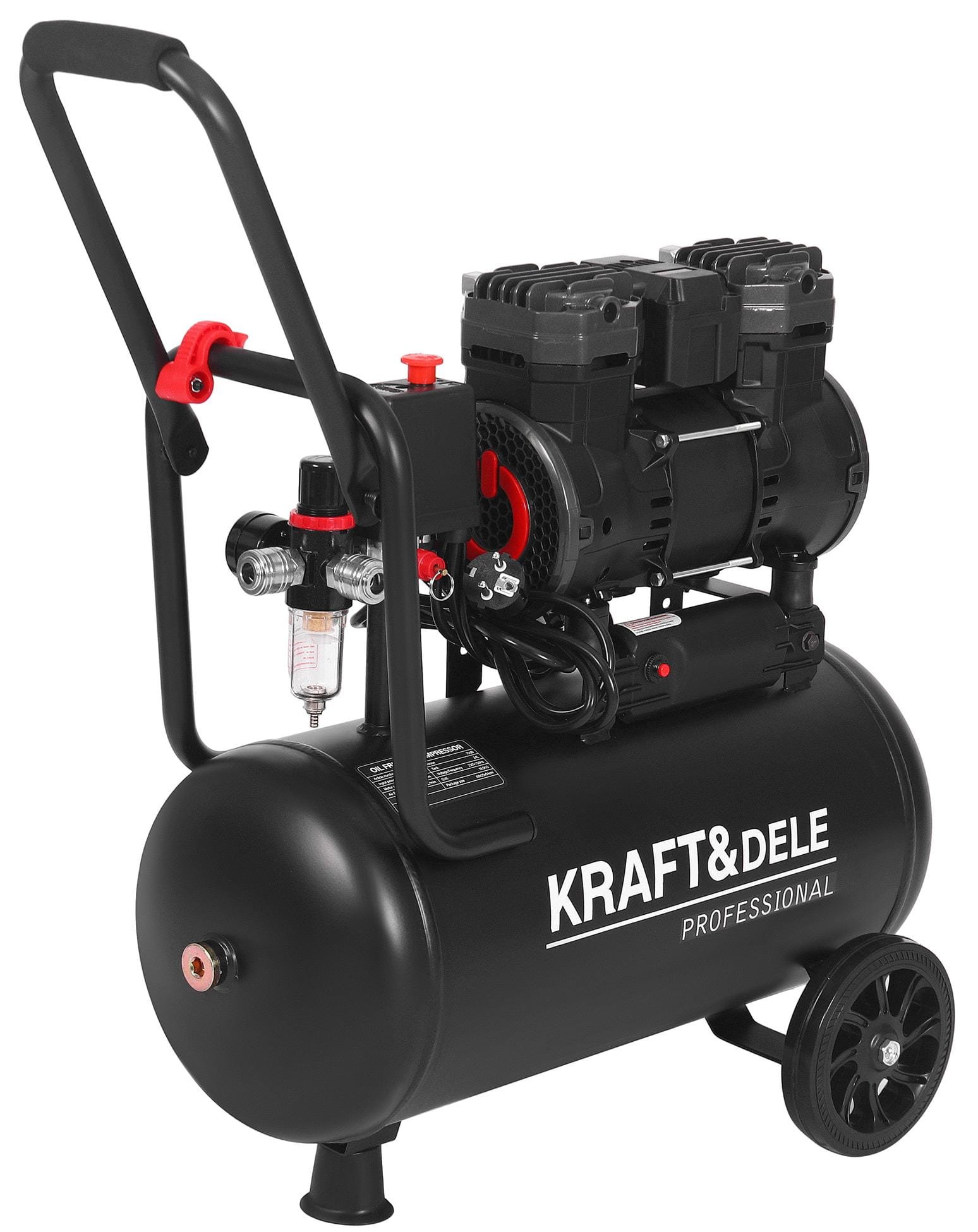 Betepalinis (be alyvos) kompresorius 24L 1450W KD4081 - Sodrinta.lt