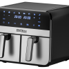Bealiejė karšto oro gruzdintuvė Air Fryer 9 l 2500W su dviem kameromis + LCD KD4180 - Sodrinta.lt