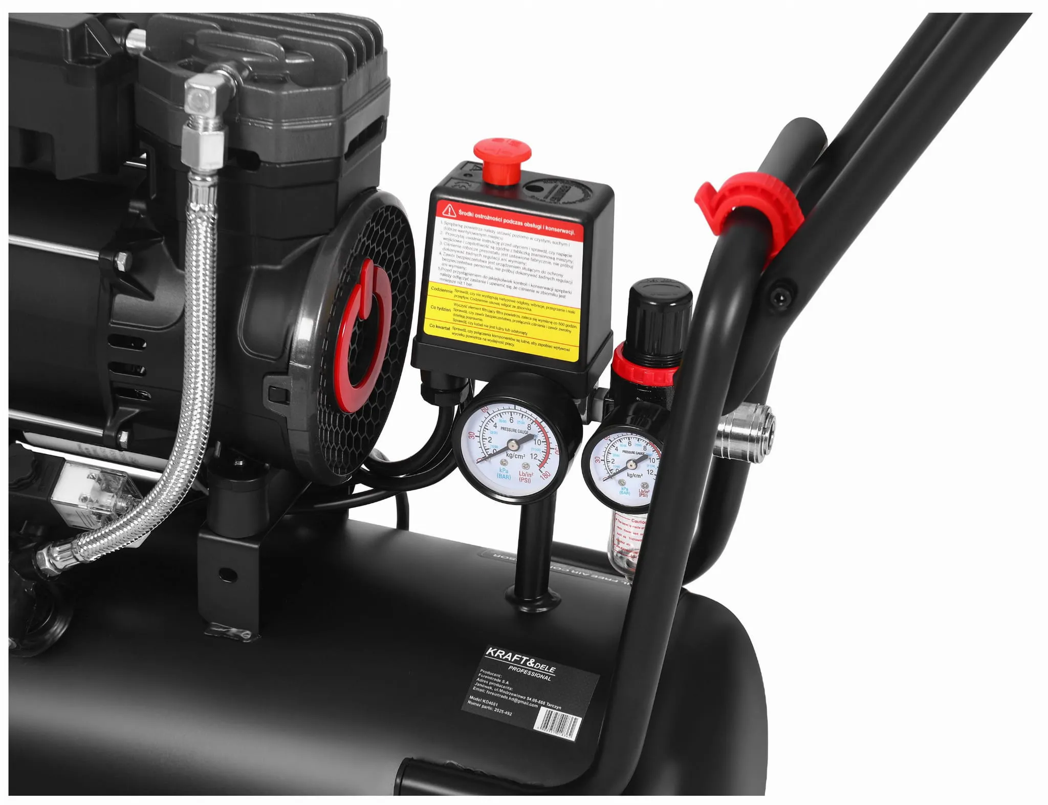 Betepalinis (be alyvos) kompresorius 24L 1450W KD4081 - Sodrinta.lt