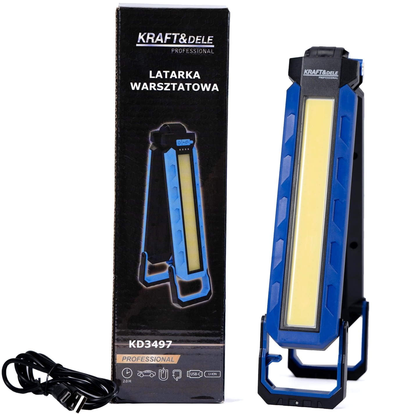 LED DIRBTUVIŲ ŽIBINTAS USB-C 1100LM 4000mAh KD3497 - Sodrinta.lt