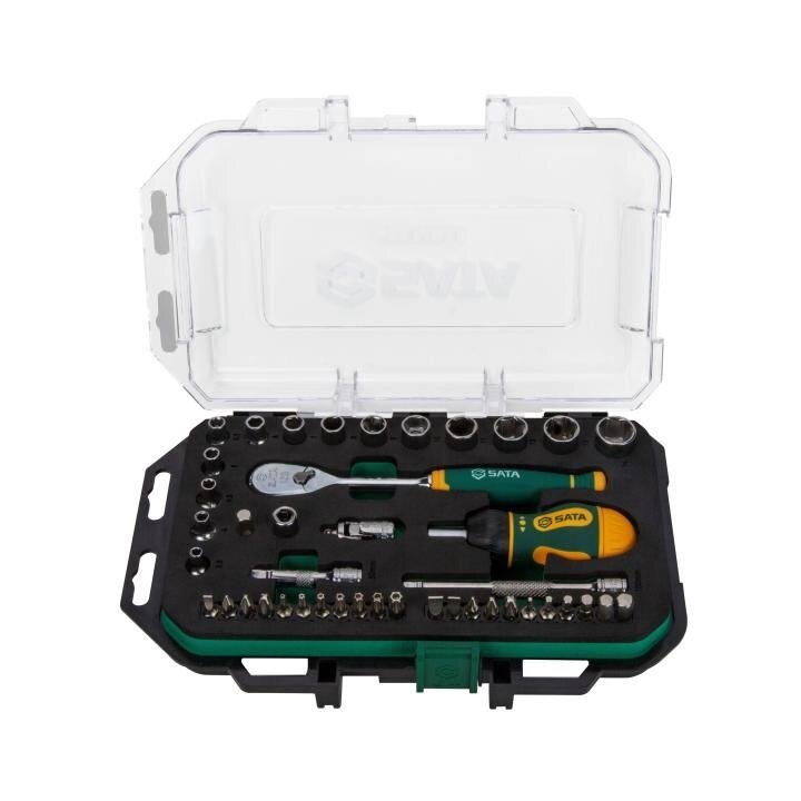 Galvučių rinkinys 1/4" 49vnt. 120XP - Sodrinta.lt