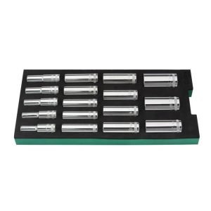 Padėklas. Prailgintų galvučių rinkinys 1/2'' 17vnt. - Sodrinta.lt