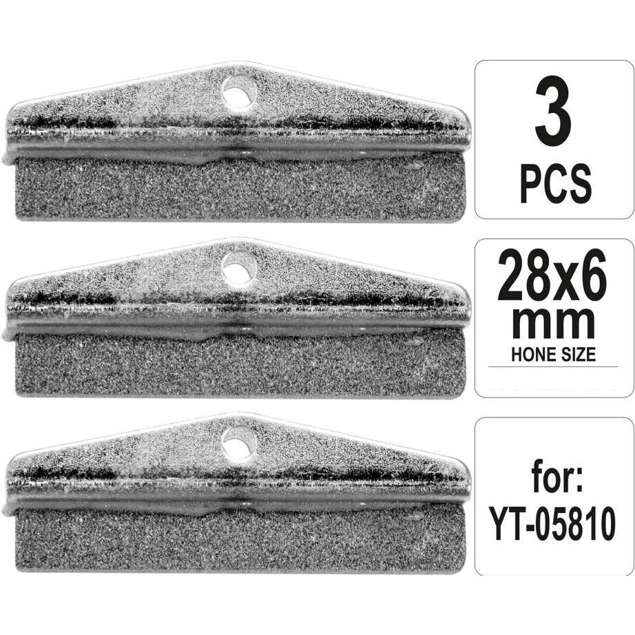 Šveitimo antgaliai (3vnt) honingavimo įrankiui 19-63mm YT-05810 - Sodrinta.lt