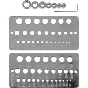 Skylių šablonas/ gręžimo gylio ribotuvas 10vnt. (1.0-13.0mm) - Sodrinta.lt