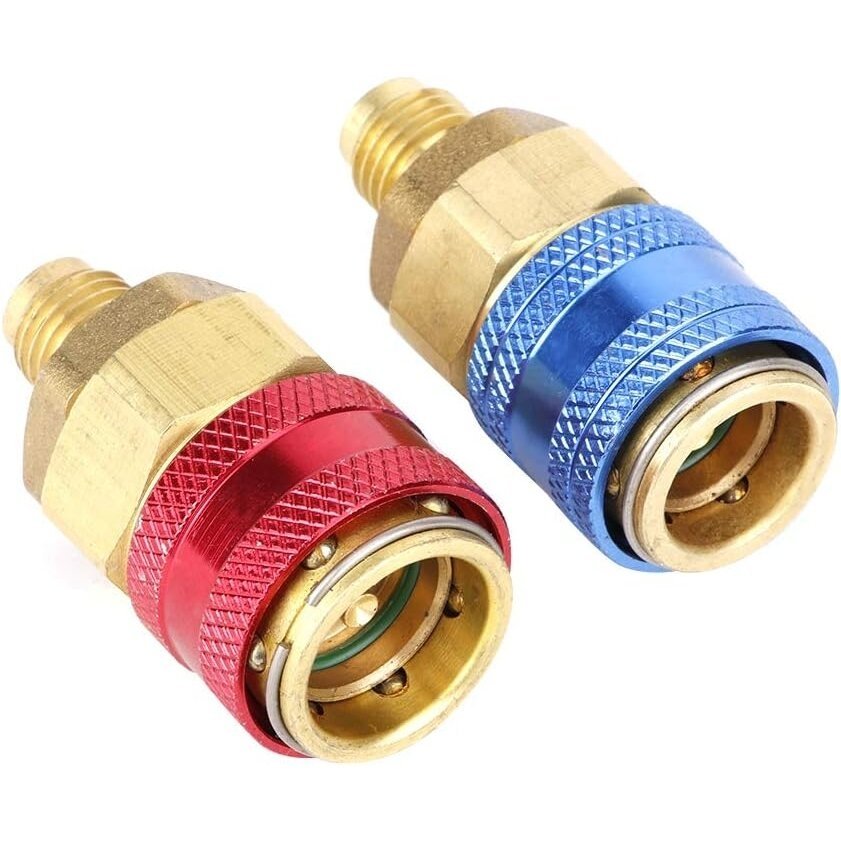 Oro kondicionierių R134A jungtys (varinės) 1/4" su išoriniu sriegiu 2vnt. - Sodrinta.lt