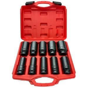 3/4" Prailgintų smūginių galvučių rinkinys (19-41mm) 10vnt. - Sodrinta.lt