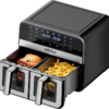 Karšto oro gruzdintuvė 9 l, 2500 W, dvi 4,5 l talpos su LCD KD4179 - Image 4