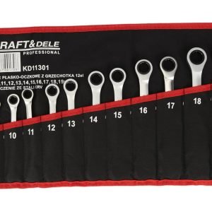 Kombinuotų veržliarakčių su terkšle rinkinys 12 vnt. KD11301 - Sodrinta.lt