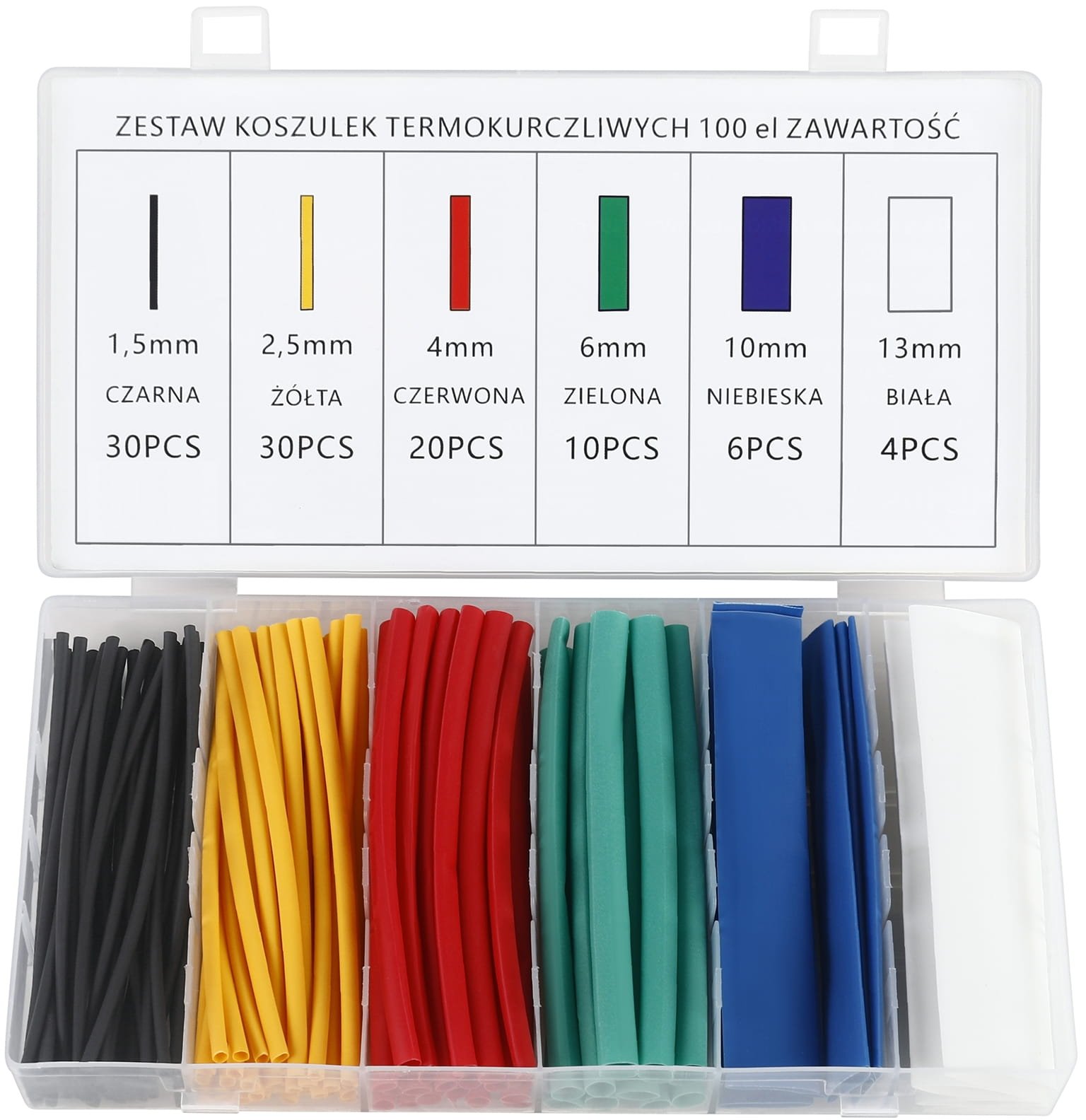 Termoizoliacinių traukimo vamzdelių rinkinys, 100 vnt., KD10918 - Sodrinta.lt