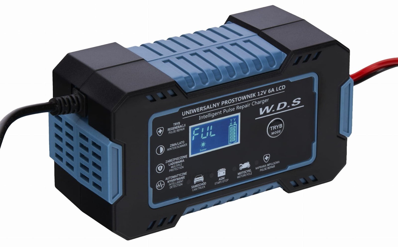 Universalus akumuliatoriaus įkroviklis 12V / 6A WDS2230 - Sodrinta.lt