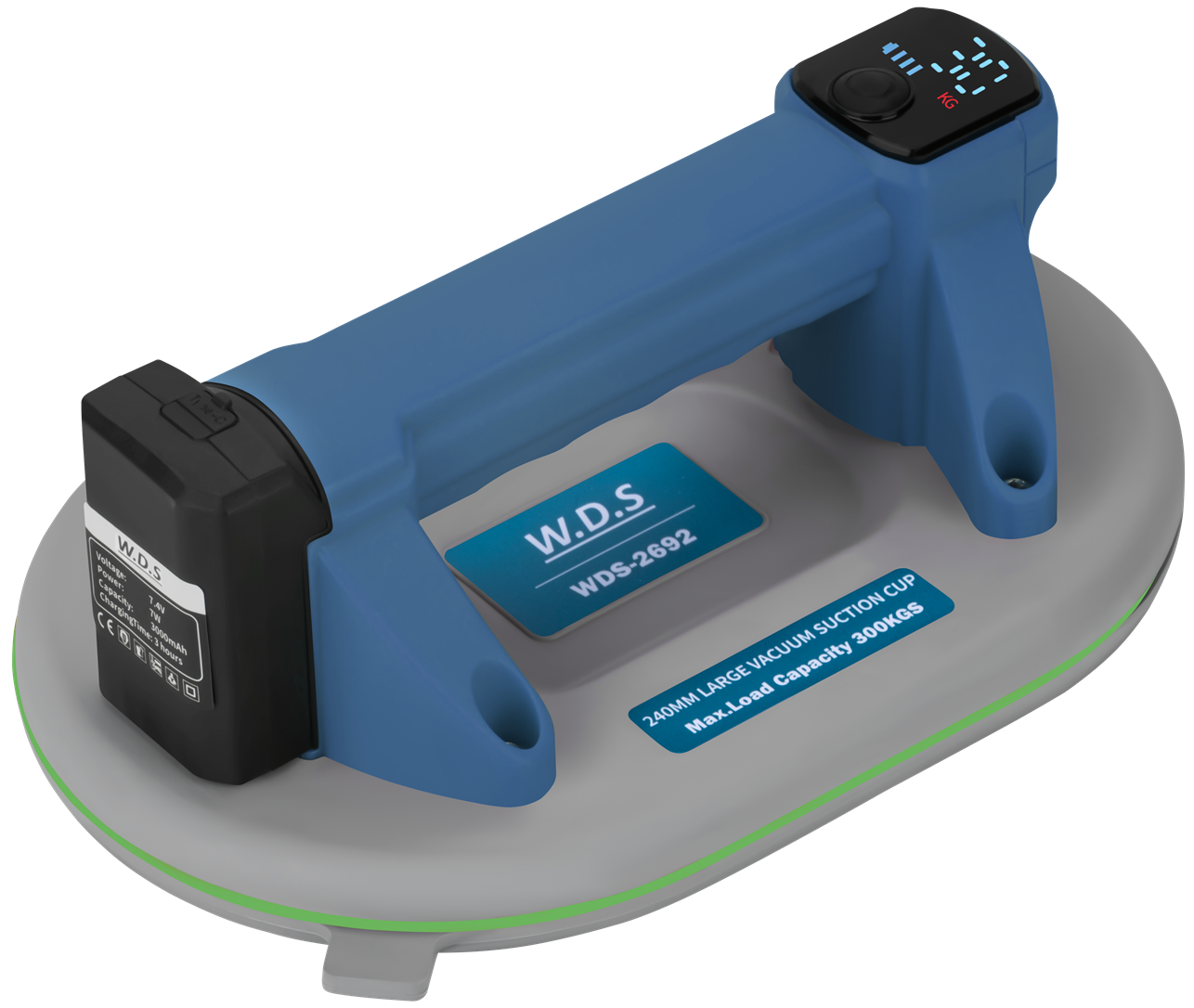 Przyssawka akumulatorowa 240mm 300kg USB-C WDS2692 - Sodrinta.lt