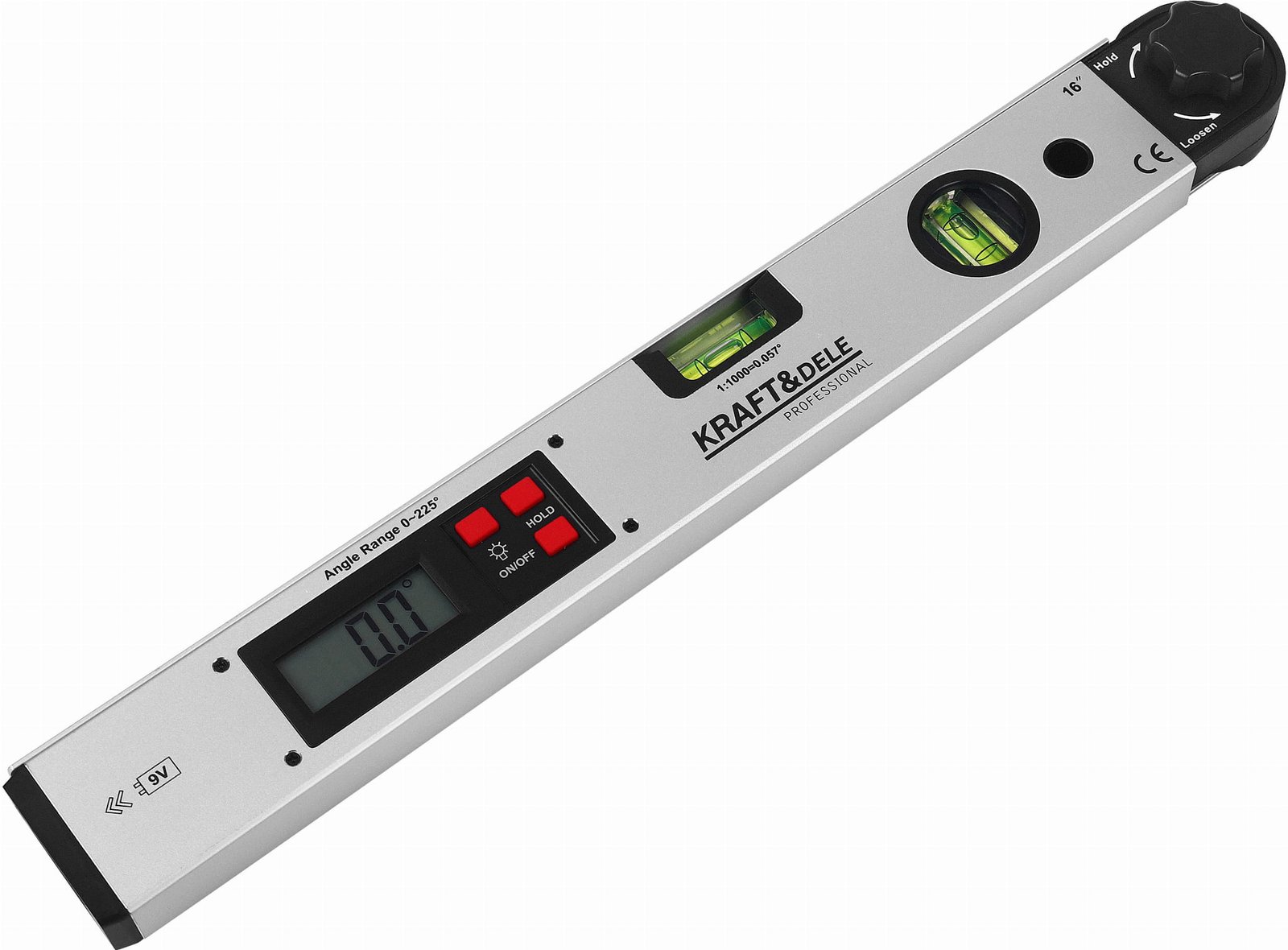 KĄTOMIERZ ELEKTR. Z POZIOMNICA LCD 400 MM KD3561 - Sodrinta.lt
