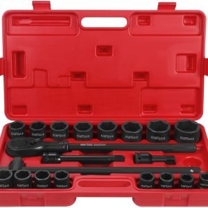 Smūginių galvučių rinkinys su terkšle ir prailgintuvais 3/4" 21 vnt. KD11868 - Sodrinta.lt