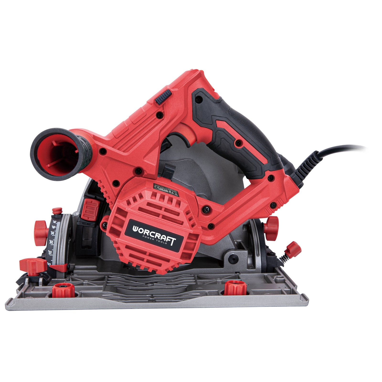 Įgilinamasis diskinis pjūklas su liniuote WORCRAFT 165mm 1200W - Sodrinta.lt