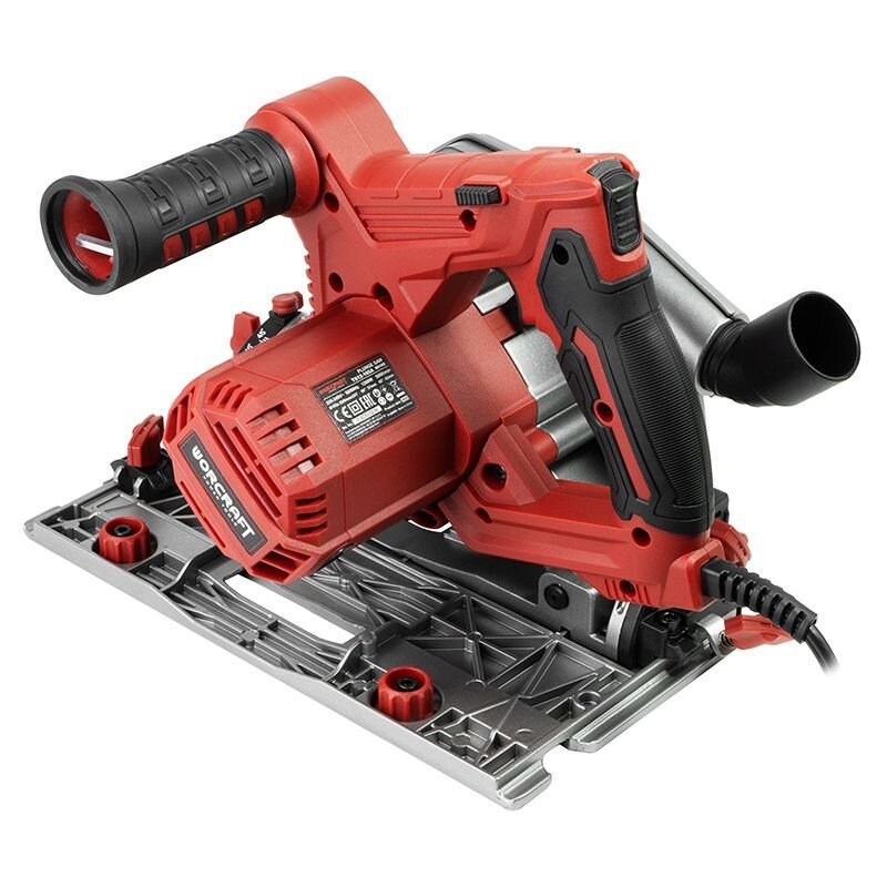 Įgilinamasis diskinis pjūklas su liniuote WORCRAFT 165mm 1200W - Sodrinta.lt