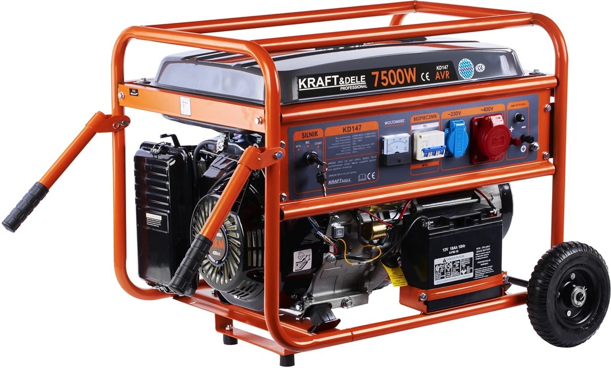 Benzininis vienfazis/trifazis elektros generatorius KD147 7,5 KW - Sodrinta.lt