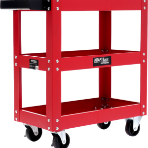 Dirbtuvių vežimėlis 510x260x580mm su 3 lentynom KD1065 - Sodrinta.lt