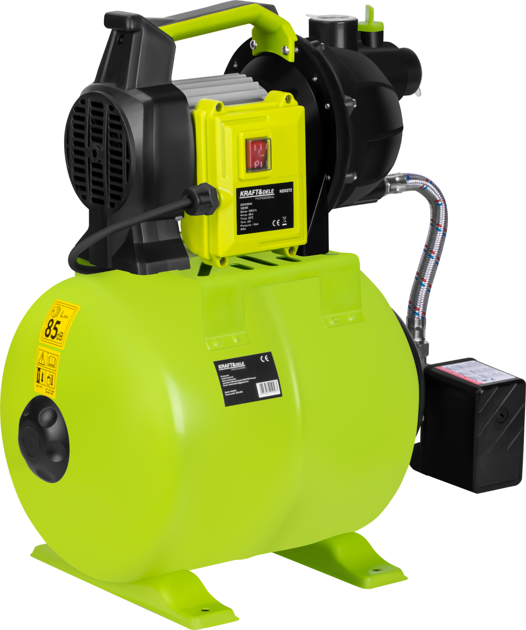 Vandens siurblys su hidroforu 20 l, 1200 W, 3400 l/h KD5272 - Image 5