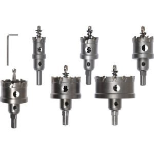 Gręžimo karūnų rinkinys metalui 22-65mm (TCT) - Sodrinta.lt