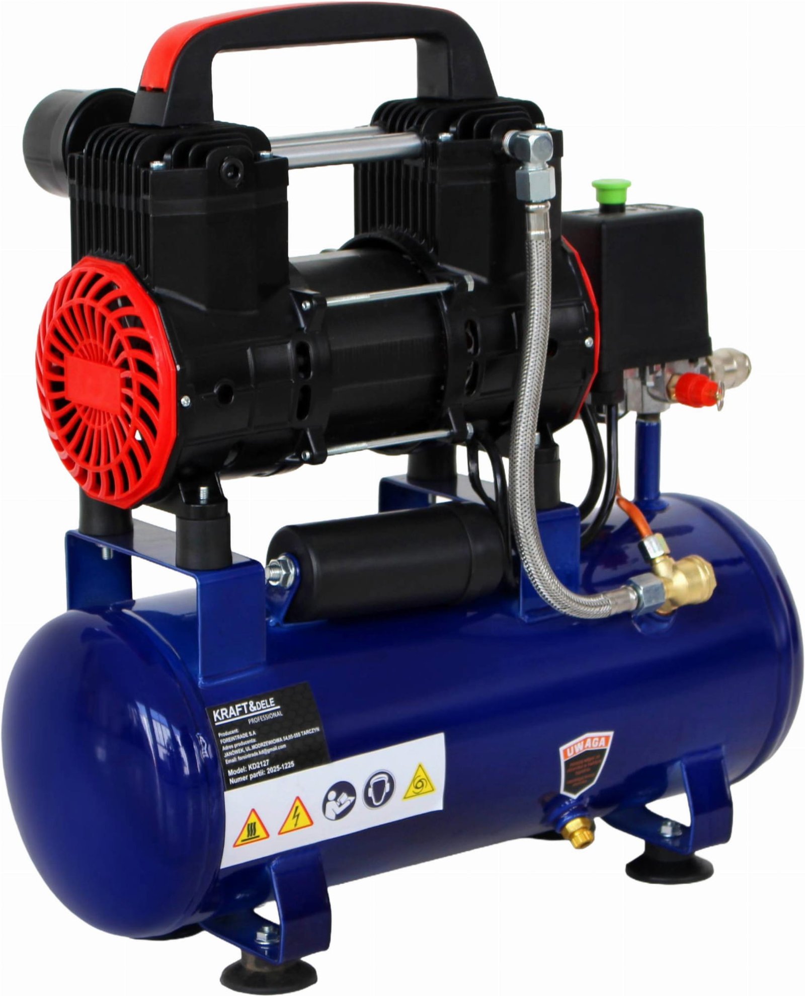 Kompresor bezolejowy 9L 230V 1200W KD4090 - Sodrinta.lt