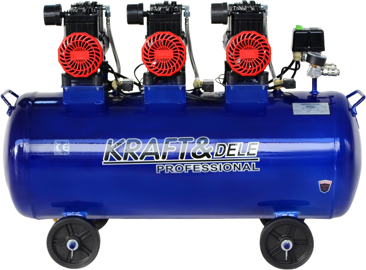 BEALYVIS ORO KOMPRESORIUS 100L 6000W 660L/MIN MĖLYNAS KD4094 - Sodrinta.lt