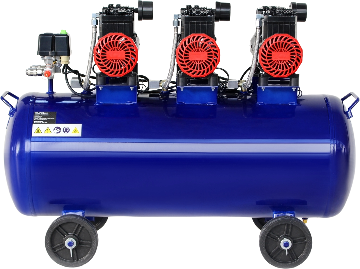 BEALYVIS ORO KOMPRESORIUS 100L 6000W 660L/MIN MĖLYNAS KD4094 - Sodrinta.lt