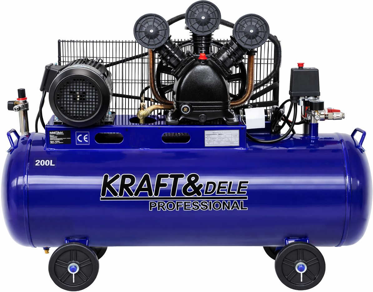 TEPALINIS KOMPRESORIUS 200L 4100W 650 l/min KD4059 - Sodrinta.lt