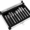 Kotinių metalo frezų / dildžių rinkinys 6 mm, 10 vnt. KD3580 - Image 6