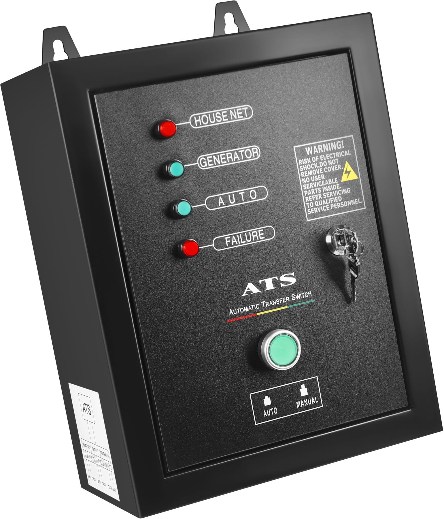 Elektros generatorius 230V 7 kW 10 AG dyzelinis + ATS KD3242 - Sodrinta.lt