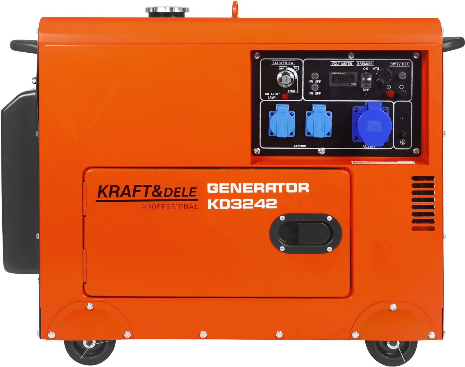 Elektros generatorius 230V 7 kW 10 AG dyzelinis + ATS KD3242 - Sodrinta.lt