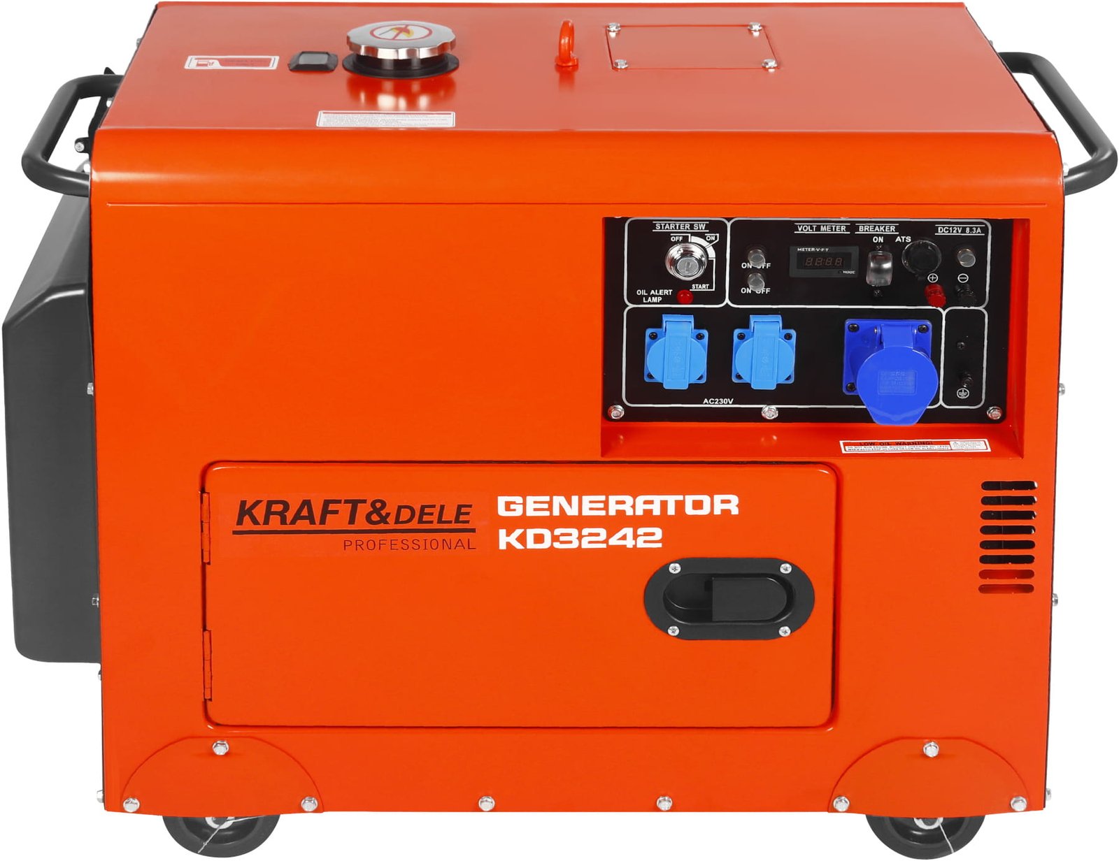 Elektros generatorius 230V 7 kW 10 AG dyzelinis + ATS KD3242 - Sodrinta.lt