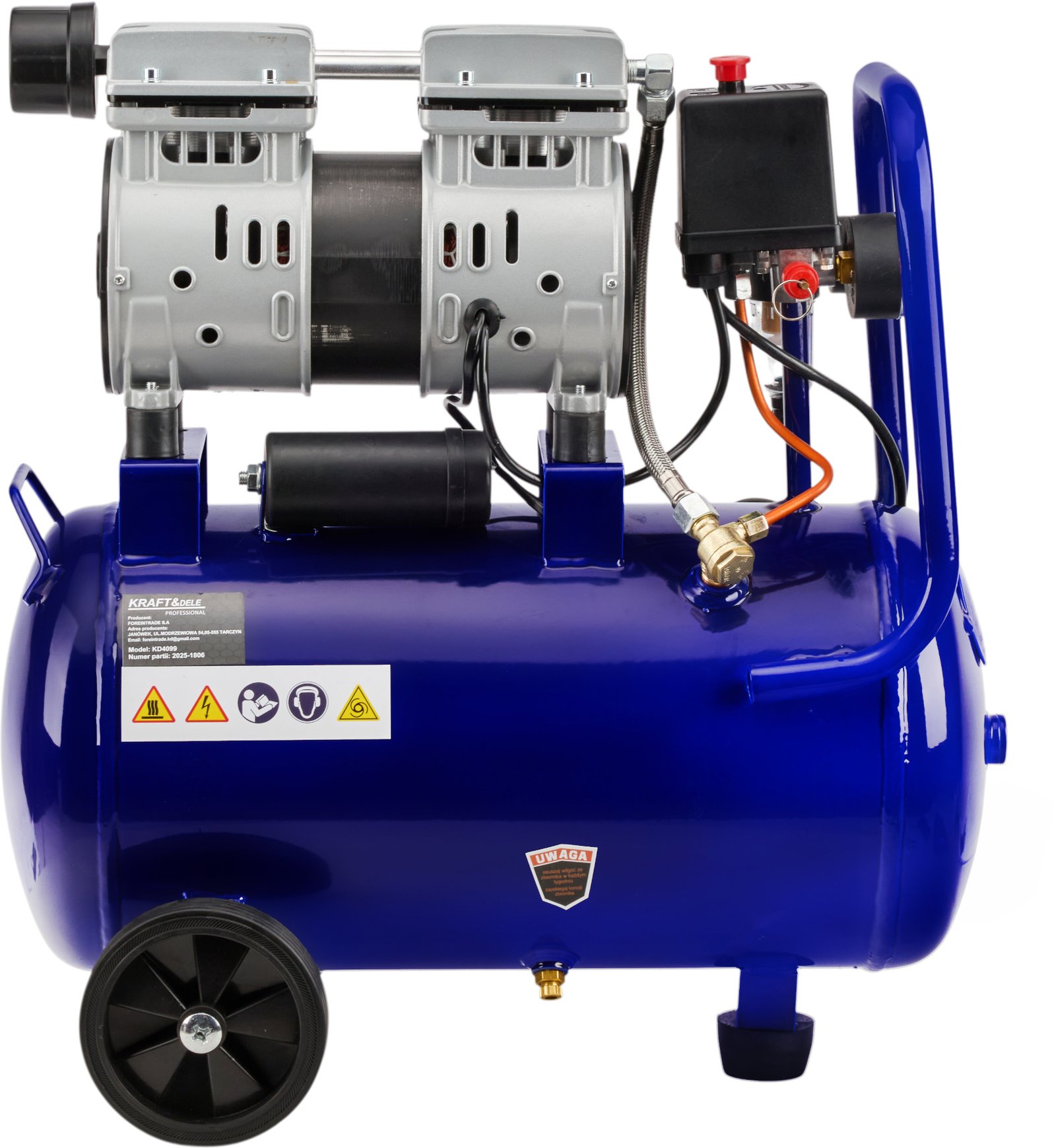 Betepalinis oro kompresorius 24 l, 1200 W, 220 l/min KD4099 - Image 5