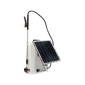 Slėginis purkštuvas su bakeliu ir saulės panele 16l 12V 8000mAh - Sodrinta.lt