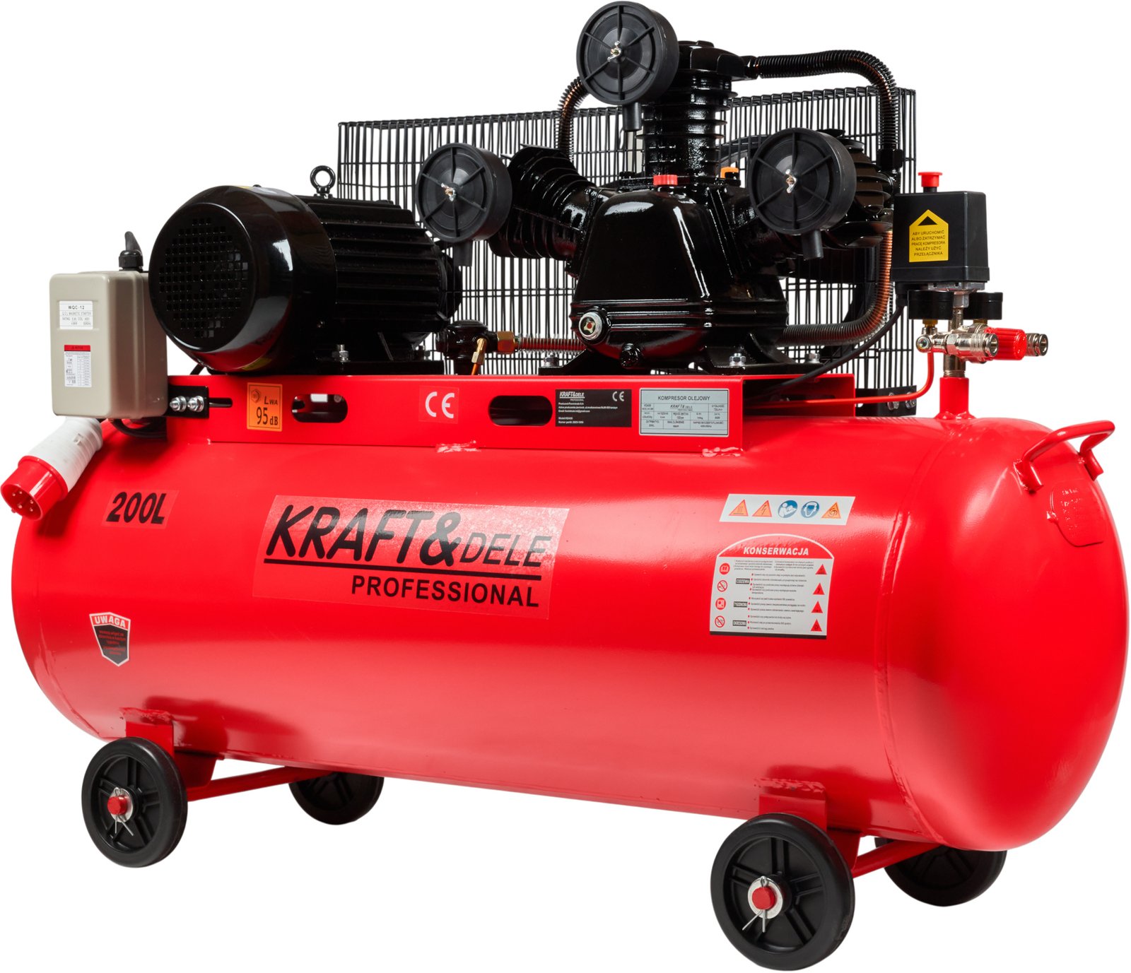 Stūmoklinis/diržinis oro kompresorius 200L 3 400V KD408