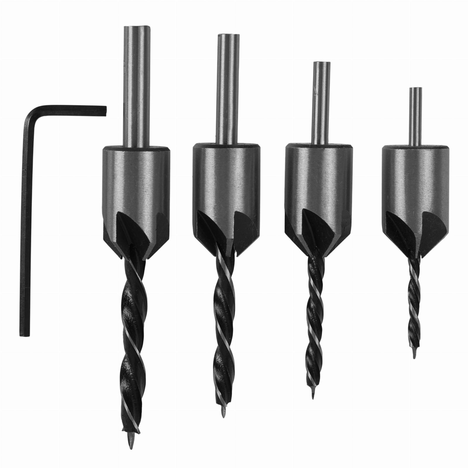 Grąžtų rinkinys medžio įgilinimui (regul.)(4vnt) 3-6mm - Sodrinta.lt