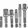 Adapterių suktuvui rinkinys 1/4"+3/8"+1/2" (8vnt) - Sodrinta.lt