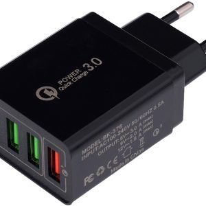 Ładowarka sieciowa QUICK CHARGE 3.0 KD1237 - Sodrinta.lt