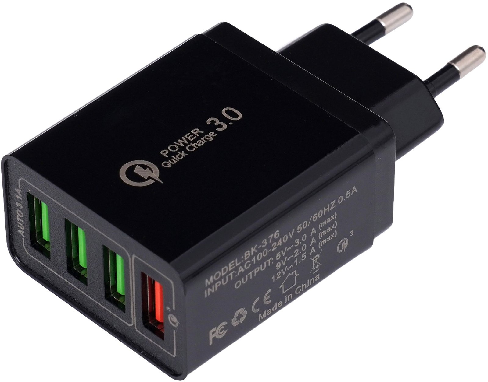 Ładowarka sieciowa QUICK CHARGE 3.0 KD1237 - Sodrinta.lt
