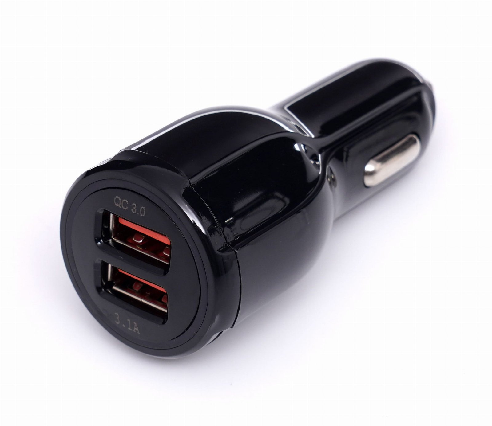 Įkroviklis automobilinis greito krovimo 12V/24V, USB/3.1A + USB/QC3.0 - Sodrinta.lt