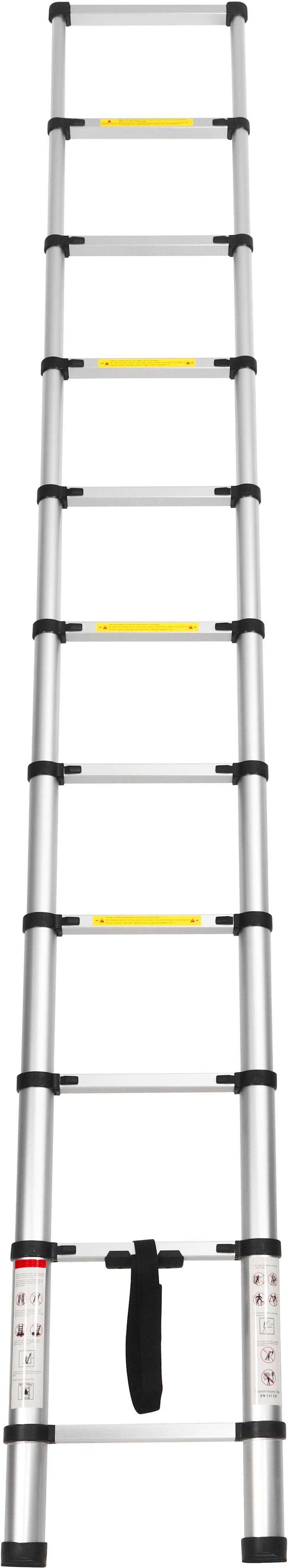 Aliuminės kopėčios 10 pakopų / 3,2 m / iki 150 kg - Sodrinta.lt