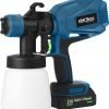 Akumuliatorinis dažymo purkštuvas 21V, 2000 mAh, 800 ml, KD5481 - Sodrinta.lt