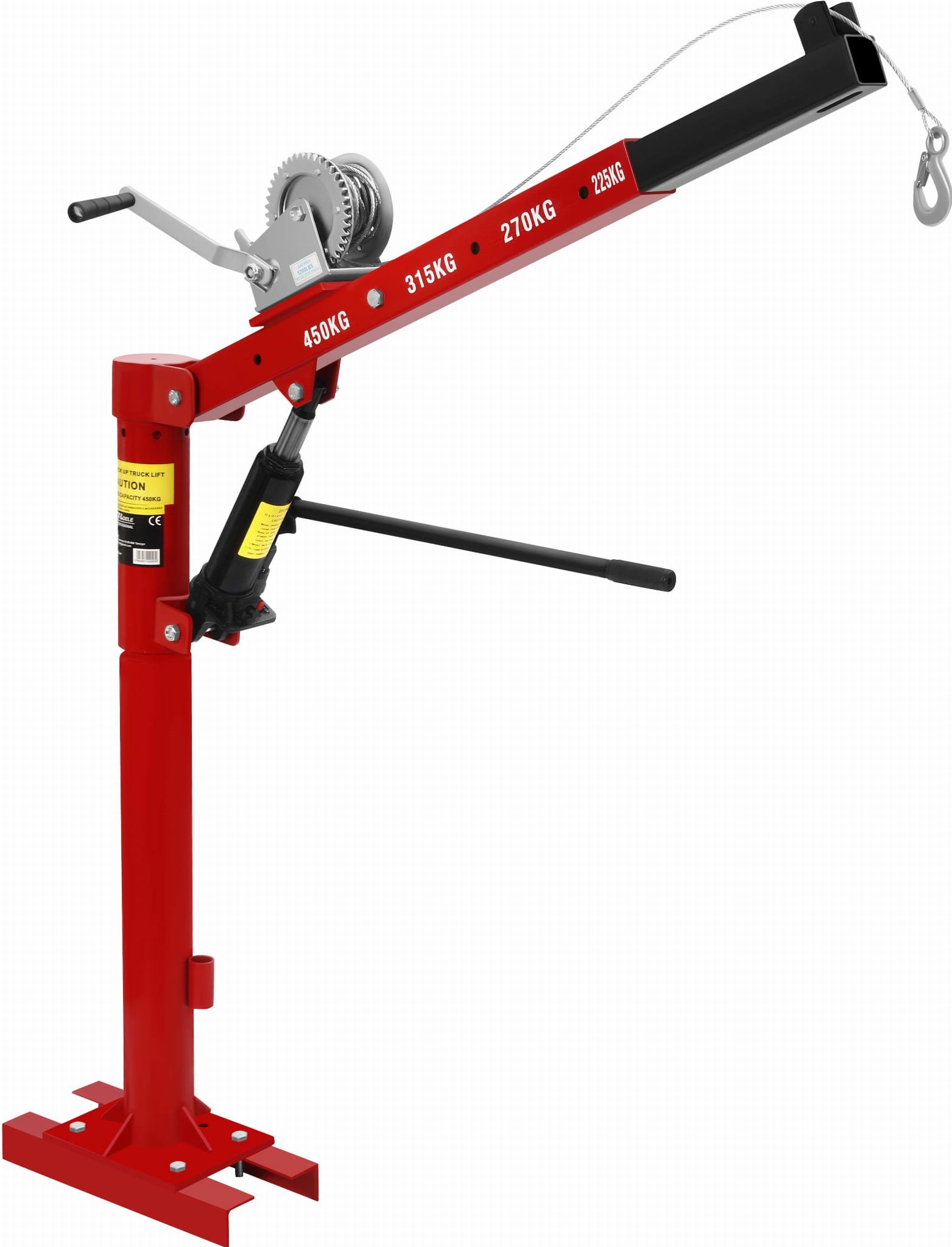 Żuraw HDS podnośnik z wciągarką 450KG KD12687 - Sodrinta.lt