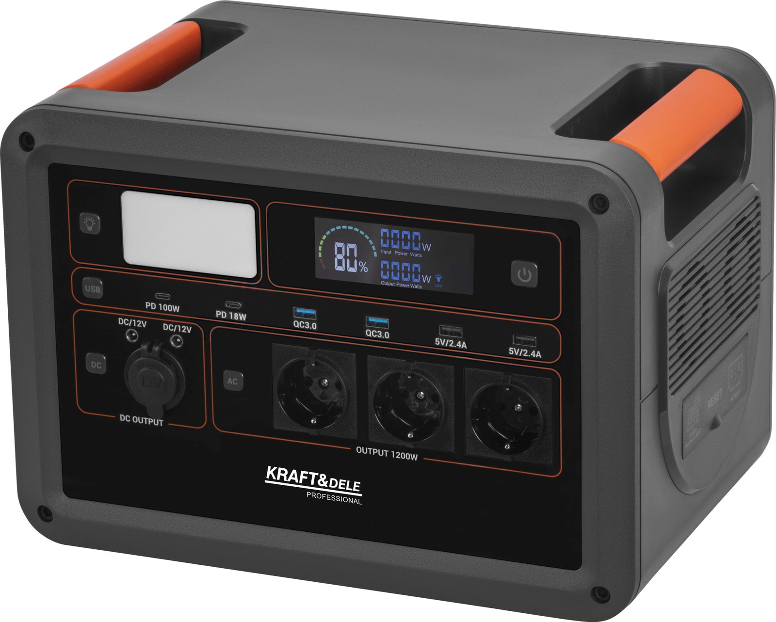 Przenośna stacja zasilania 1152Wh / 25.6V KD5532 - Sodrinta.lt