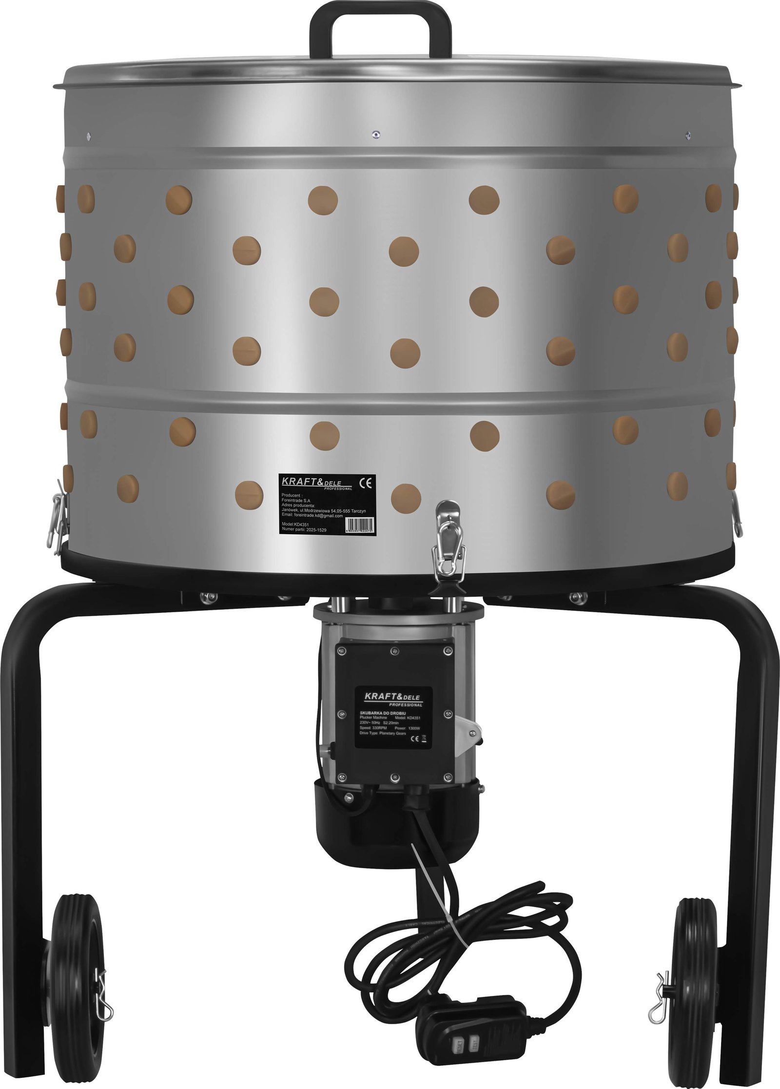 Skubarka do drobiu 1300W 650mm KD4351 - Sodrinta.lt
