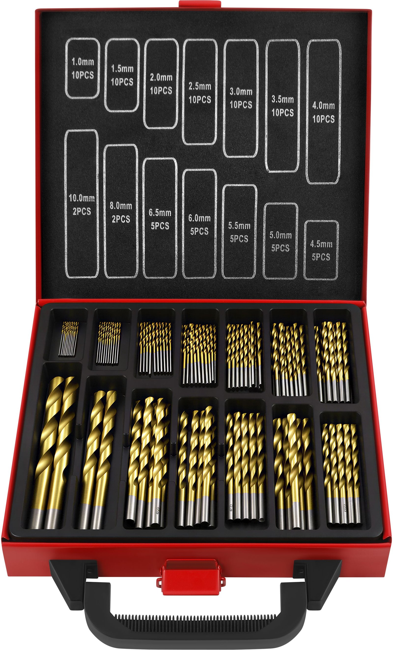 Zestaw wierteł do metalu 1-10mm 99el. KD5967 - Sodrinta.lt
