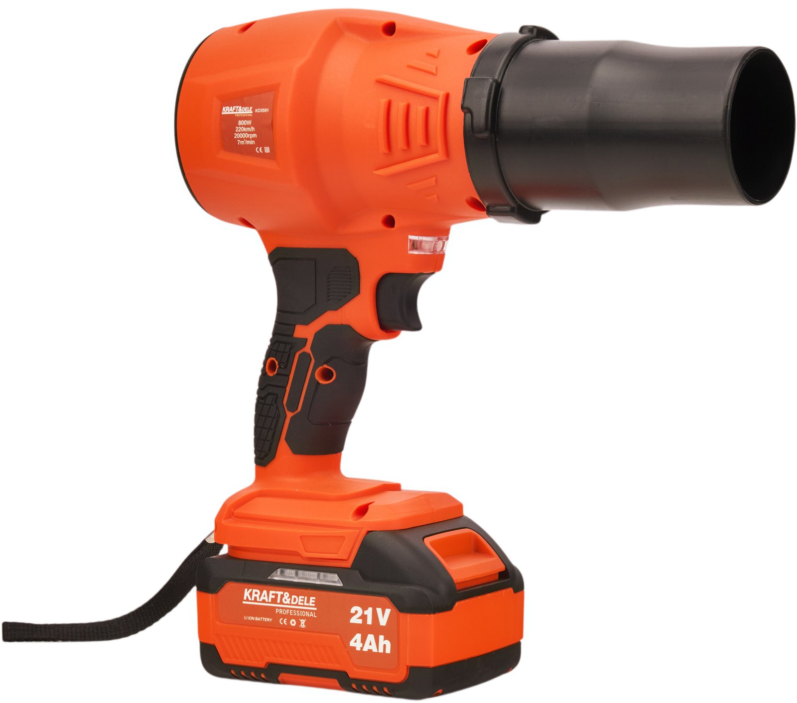 Dmuchawa akumulatorowa 21V 800W KD3591 - Sodrinta.lt