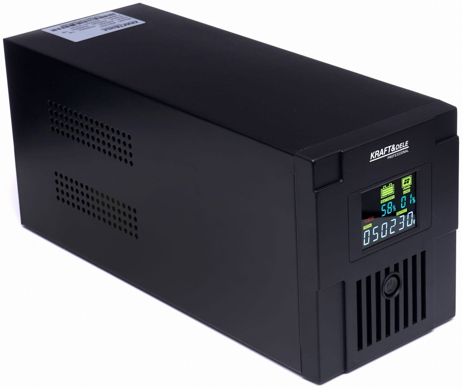 Nepertraukiamo maitinimo šaltinis UPS 2000 VA, 1200 W LCD Kraft&Dele KD1930 - Image 4